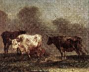 POTTER, Paulus, Cows in a Meadow af